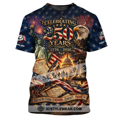 Unisex Shirt - Custom America 250 Years Shirt - T-Shirt / S - T-shirt