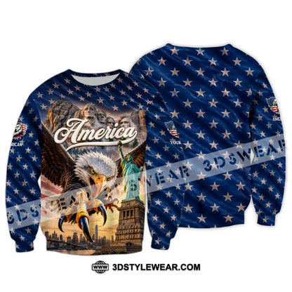 Unisex Shirt - Custom America Shirt - Long Sleeve / S - T-shirt