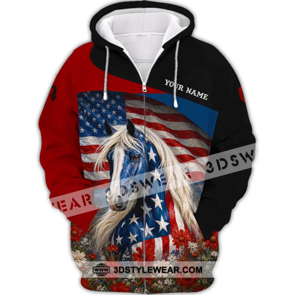 Unisex Shirt - Custom American Shirt - Zipper Hoodie / S - T-shirt