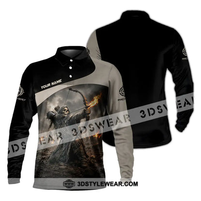 Unisex Shirt - Custom Archery Shirt - Long Sleeve Polo / S - T-shirt