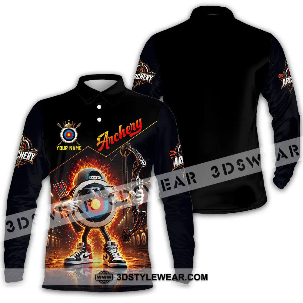 Unisex Shirt - Custom Archery Shirt - Long Sleeve Polo / S - T-shirt