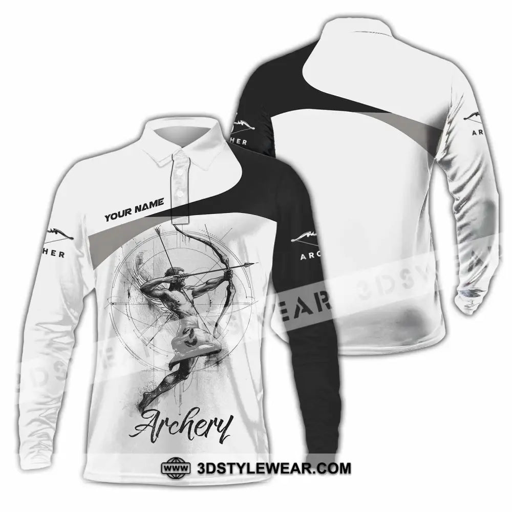 Unisex Shirt - Custom Archery Shirt - Long Sleeve Polo / S - T-shirt