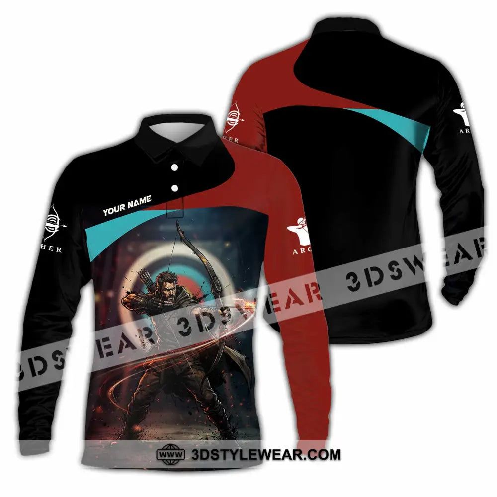 Unisex Shirt - Custom Archery Shirt - Long Sleeve Polo / S - T-shirt