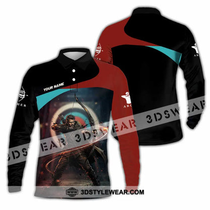 Unisex Shirt - Custom Archery Shirt - Long Sleeve Polo / S - T-shirt