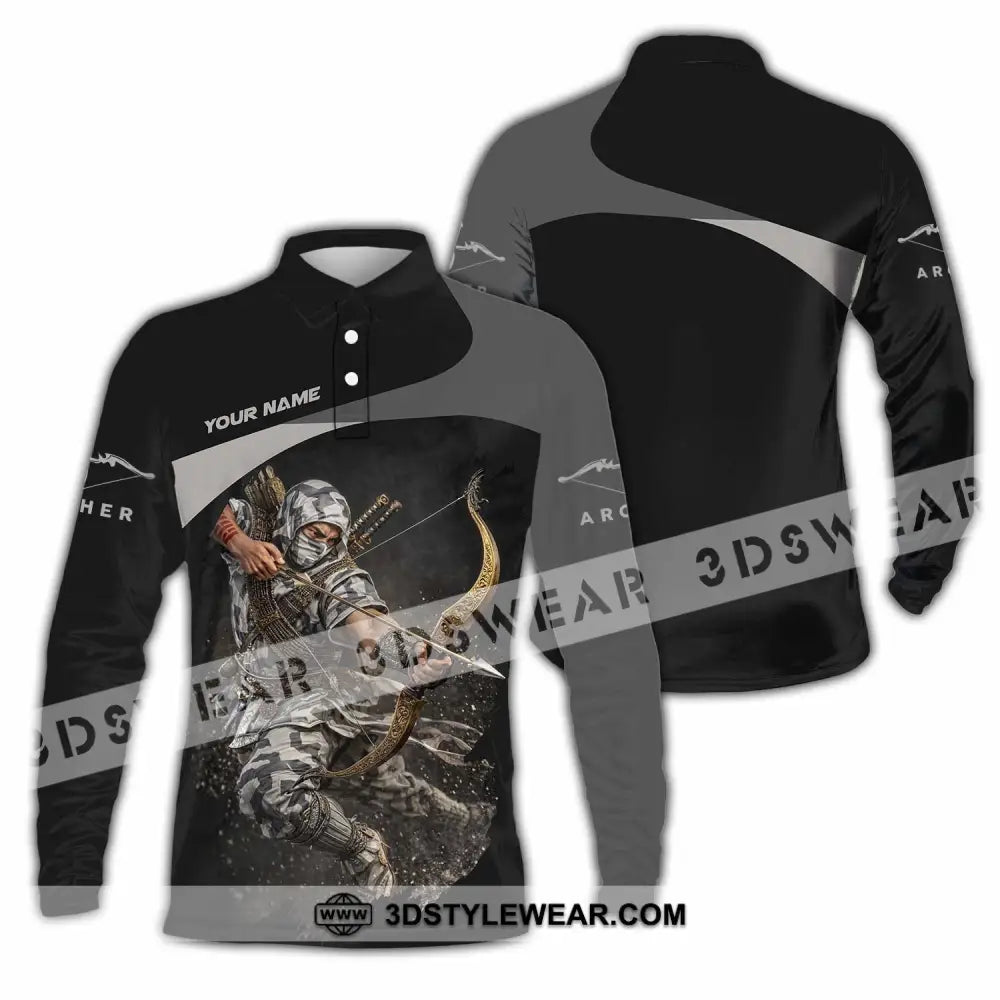Unisex Shirt - Custom Archery Shirt - Long Sleeve Polo / S - T-shirt