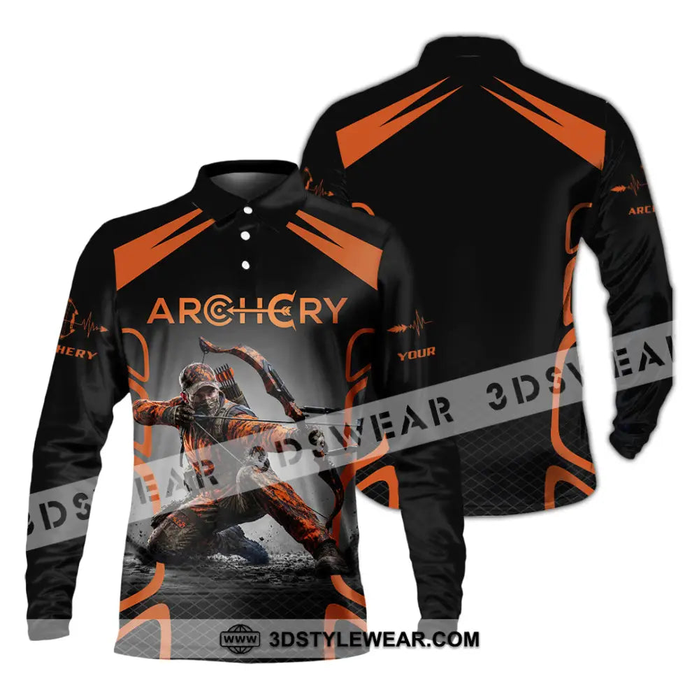 Unisex Shirt - Custom Archery Shirt - Long Sleeve Polo / S - T-shirt