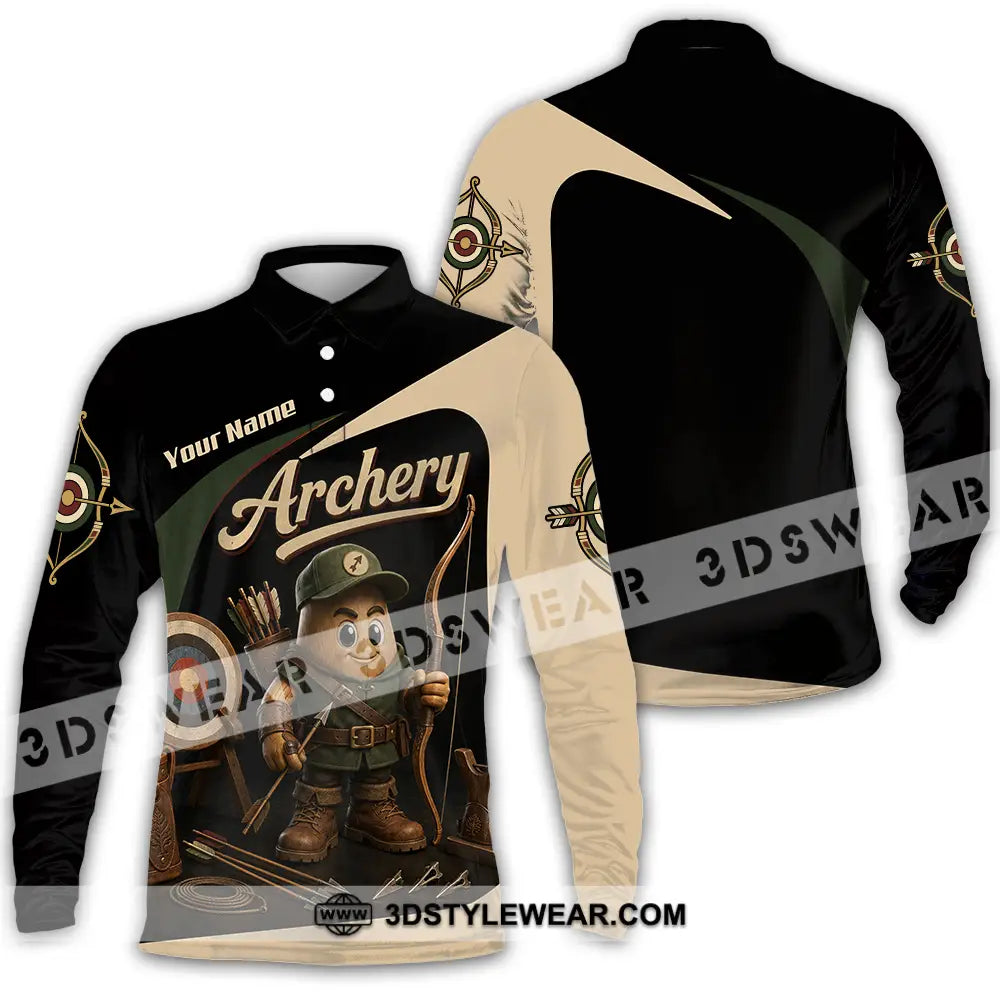 Unisex Shirt - Custom Archery Shirt - Long Sleeve Polo / S - T-shirt