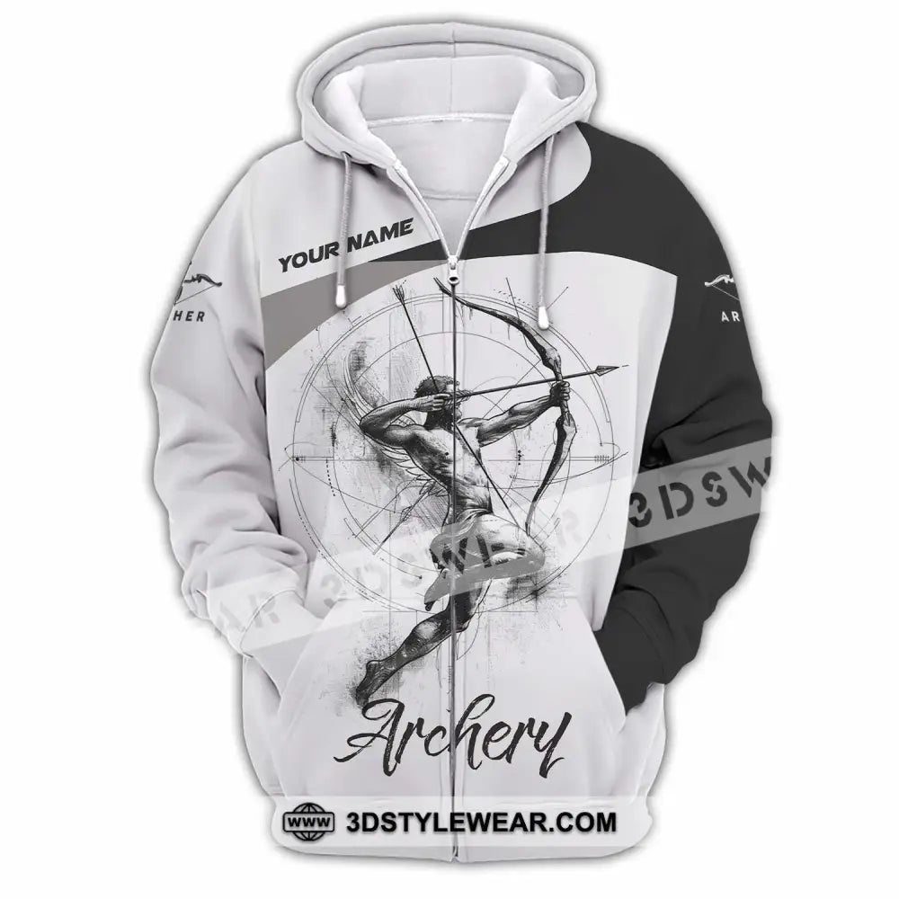 Unisex Shirt - Custom Archery Shirt - Zipper Hoodie / S - T-shirt