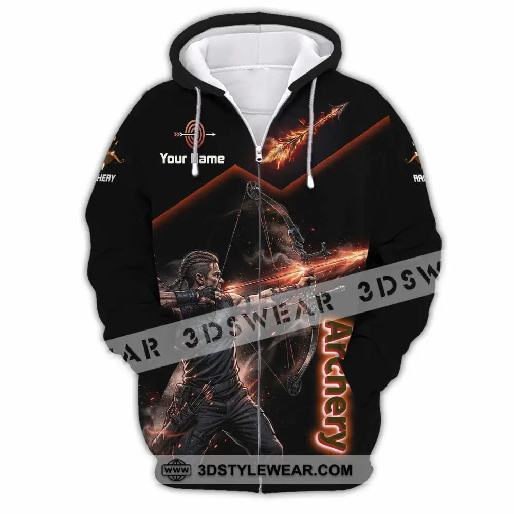 Unisex Shirt - Custom Archery Shirt - Zipper Hoodie / S - T-shirt
