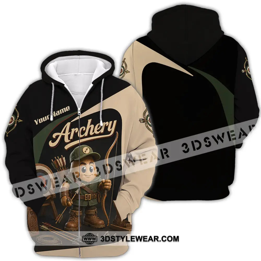 Unisex Shirt - Custom Archery Shirt - Zipper Hoodie / S - T-shirt