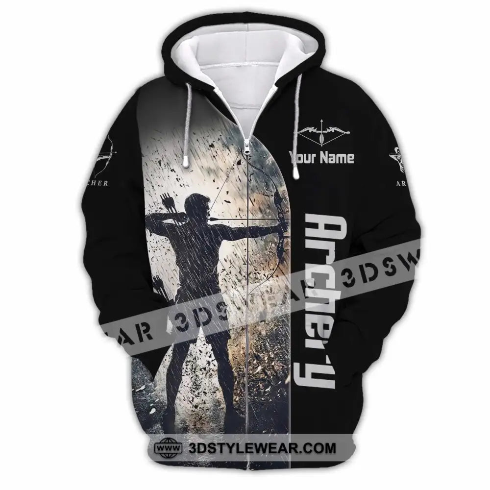 Unisex Shirt - Custom Archery Shirt - Zipper Hoodie / S - T-shirt