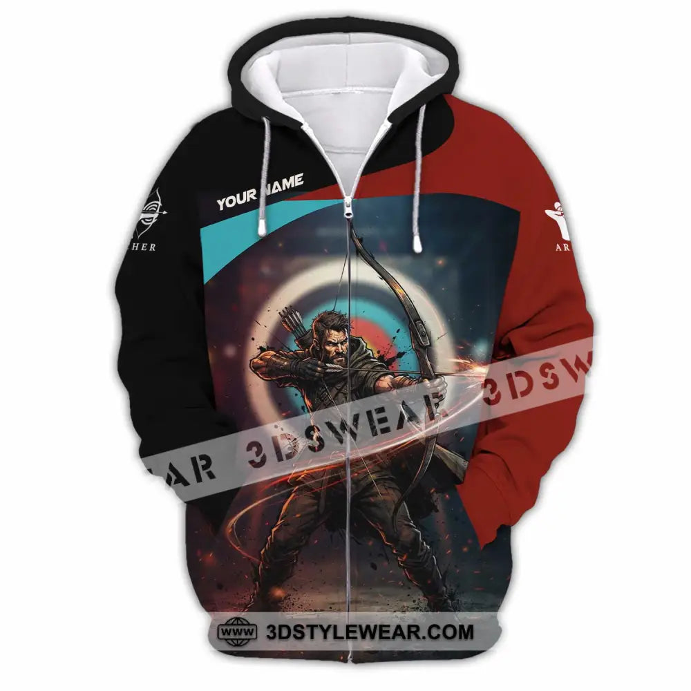 Unisex Shirt - Custom Archery Shirt - Zipper Hoodie / S - T-shirt