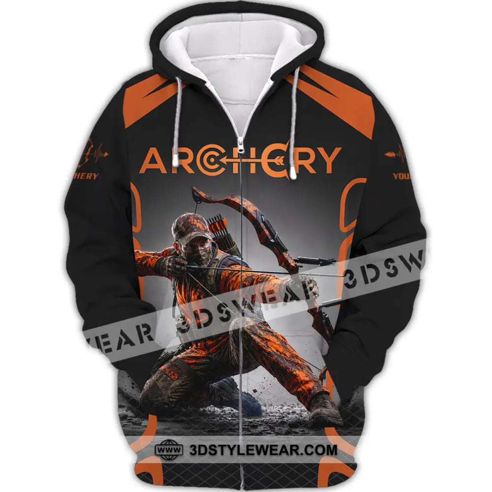Unisex Shirt - Custom Archery Shirt - Zipper Hoodie / S - T-shirt