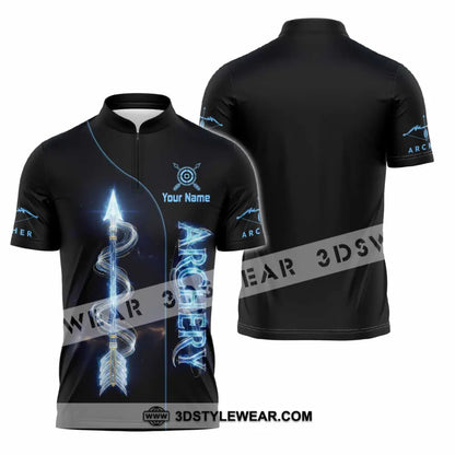 Unisex Shirt - Custom Archery Shirt - Zipper Polo Shirt / S - T-shirt
