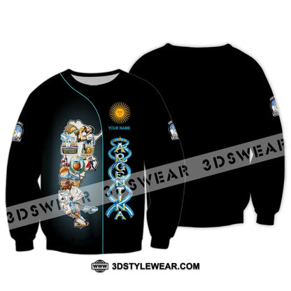 Unisex Shirt - Custom Argentina 3D Shirt Long Sleeve / S T-shirt