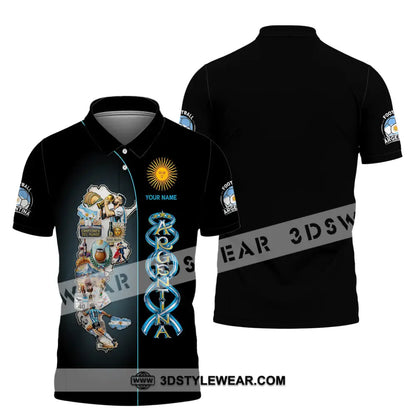 Unisex Shirt - Custom Argentina 3D Shirt Polo Shirt / S T-shirt