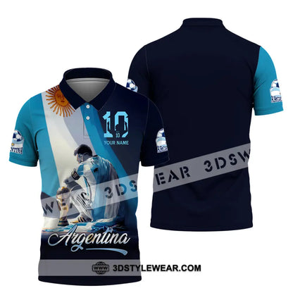 Unisex Shirt - Custom Argentina 3D Shirt Polo Shirt / S T-shirt