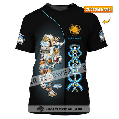 Unisex Shirt - Custom Argentina 3D Shirt T-shirt