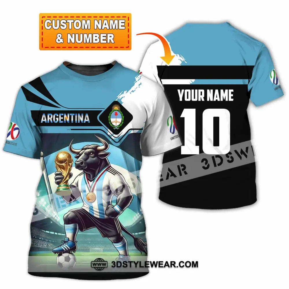 Unisex Shirt - Custom Argentina 3D Shirt T-shirt
