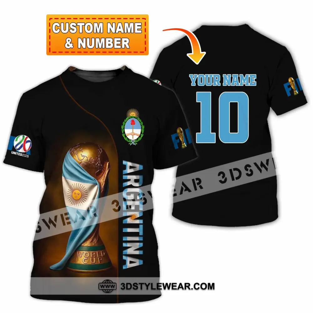 Unisex Shirt - Custom Argentina 3D Shirt T-shirt