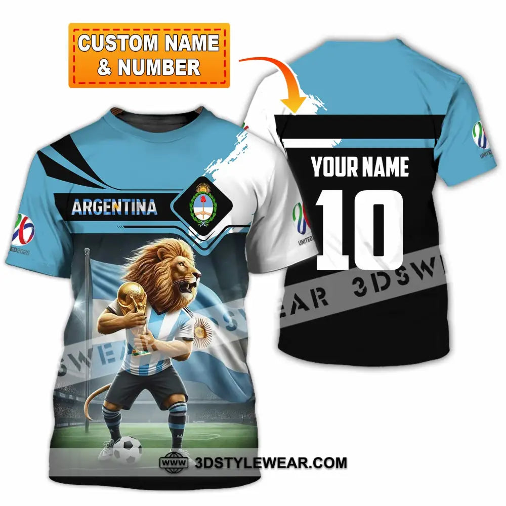 Unisex Shirt - Custom Argentina 3D Shirt T-shirt