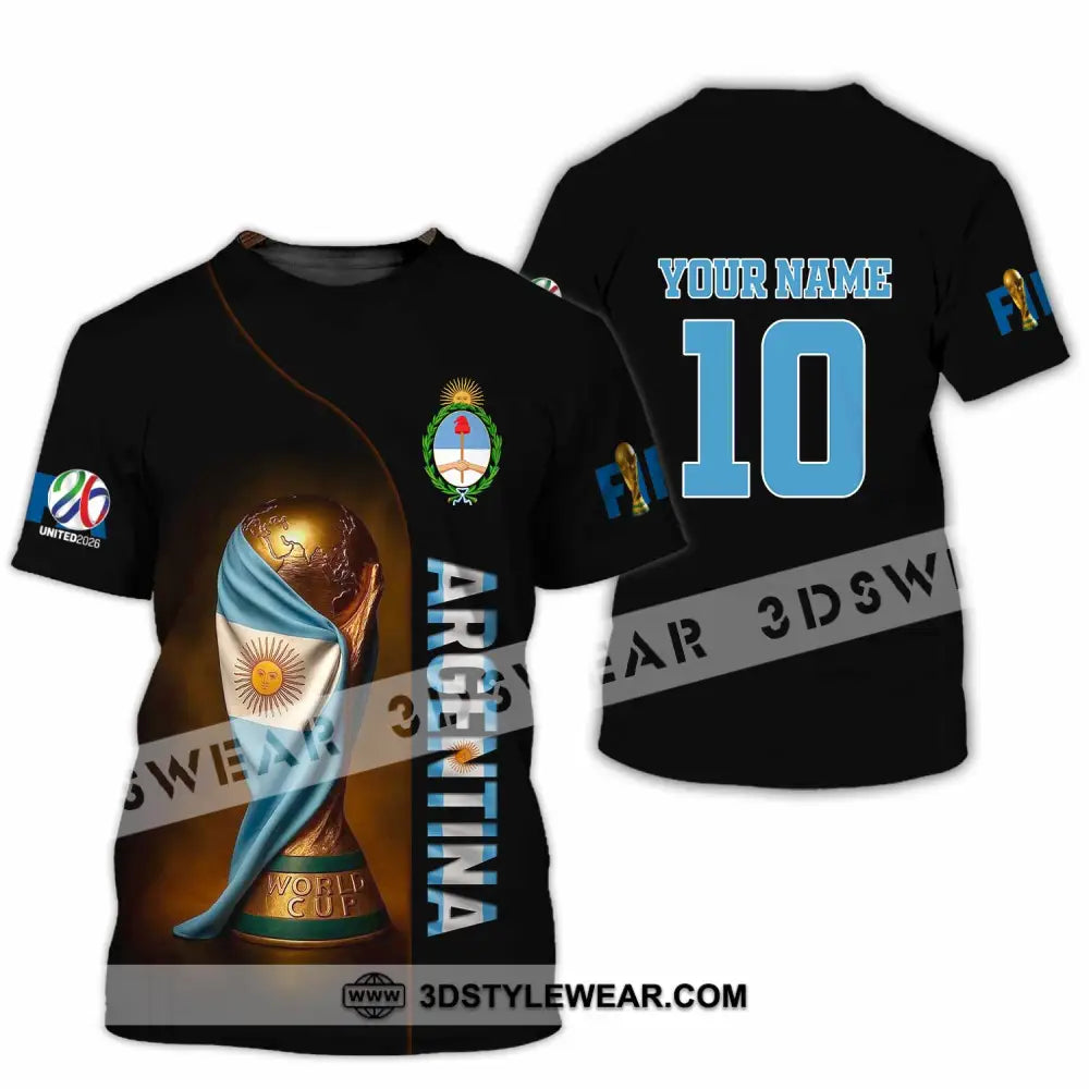 Unisex Shirt - Custom Argentina 3D Shirt T-Shirt / S T-shirt