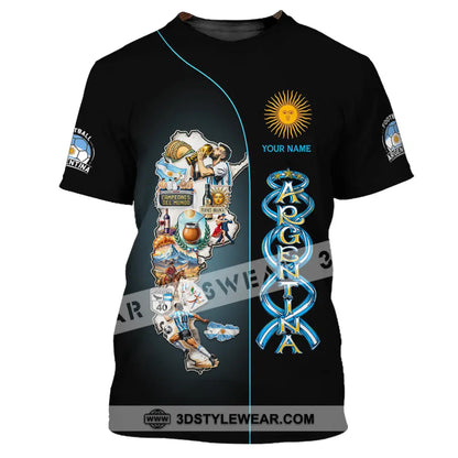 Unisex Shirt - Custom Argentina 3D Shirt T-Shirt / S T-shirt