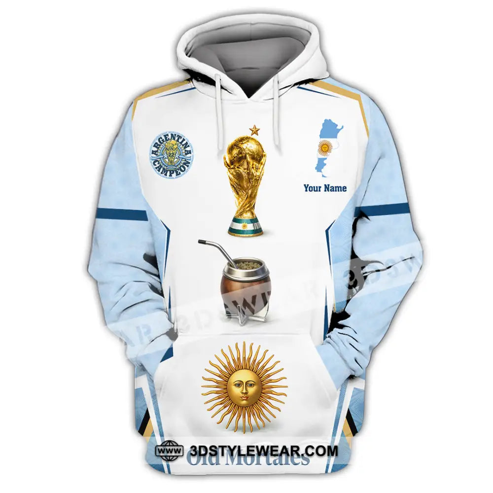 Unisex Shirt - Custom Argentina World Cup 2026 3D Shirt - Hoodie / S - T-shirt