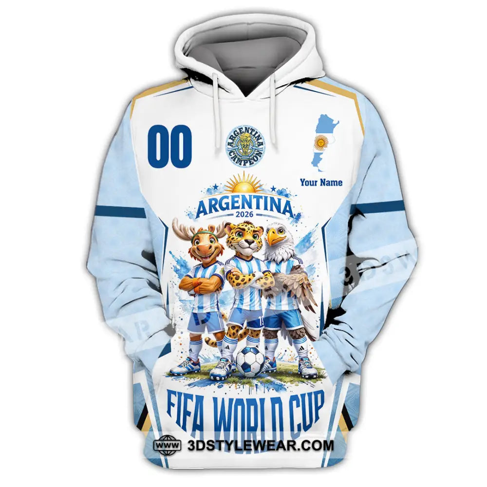 Unisex Shirt - Custom Argentina World Cup 2026 3D Shirt - Hoodie / S - T-shirt