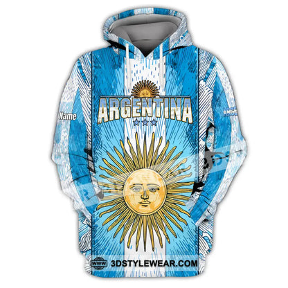 Unisex Shirt - Custom Argentina World Cup 2026 3D Shirt Hoodie / S T-shirt