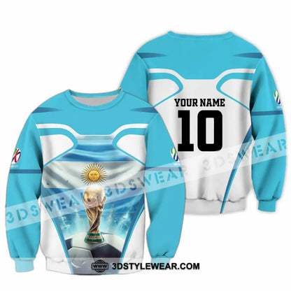 Unisex Shirt - Custom Argentina World Cup 2026 3D Shirt Long Sleeve / S T-shirt