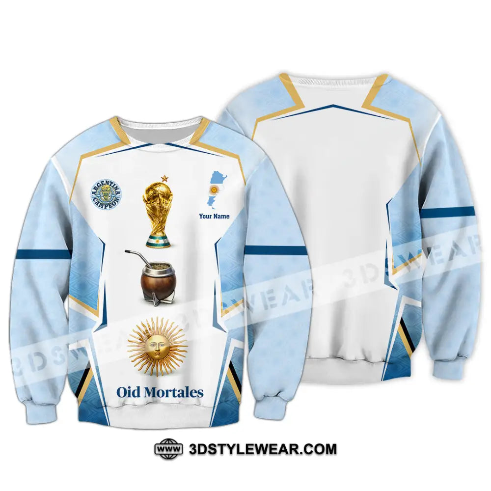 Unisex Shirt - Custom Argentina World Cup 2026 3D Shirt - Long Sleeve / S - T-shirt
