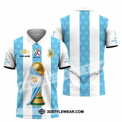 Unisex Shirt - Custom Argentina World Cup 2026 3D Shirt - Polo Shirt / S - T-shirt