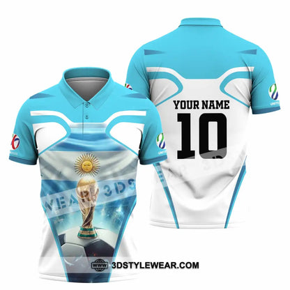 Unisex Shirt - Custom Argentina World Cup 2026 3D Shirt Polo Shirt / S T-shirt