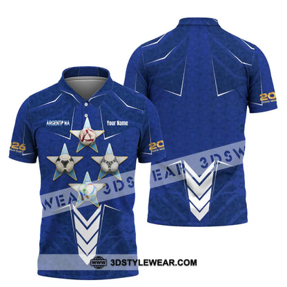 Unisex Shirt - Custom Argentina World Cup 2026 3D Shirt Polo Shirt / S T-shirt