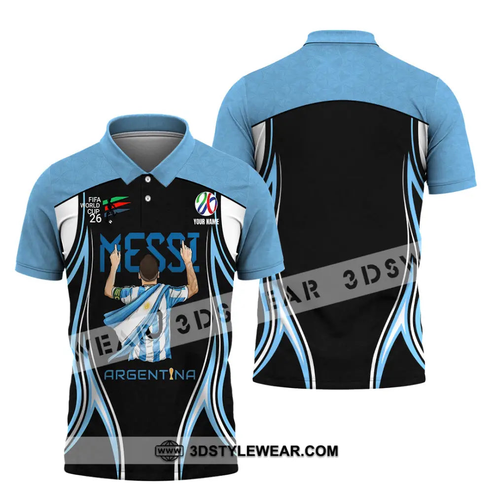 Unisex Shirt - Custom Argentina World Cup 2026 3D Shirt Polo Shirt / S T-shirt