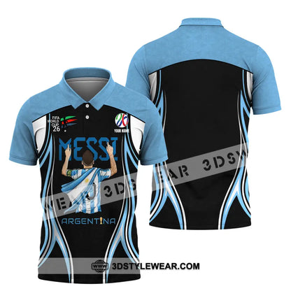 Unisex Shirt - Custom Argentina World Cup 2026 3D Shirt Polo Shirt / S T-shirt