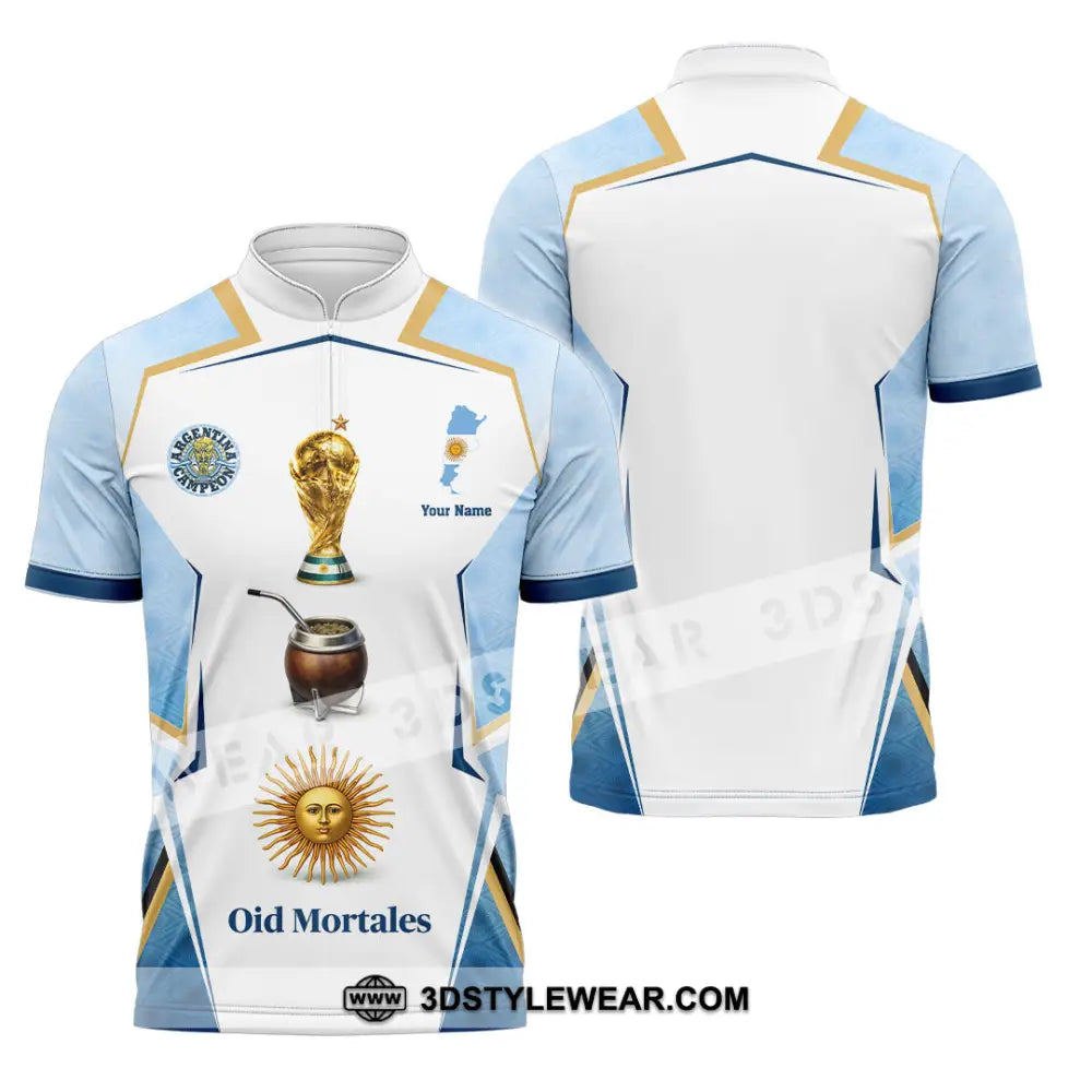 Unisex Shirt - Custom Argentina World Cup 2026 3D Shirt - Polo Shirt / S - T-shirt