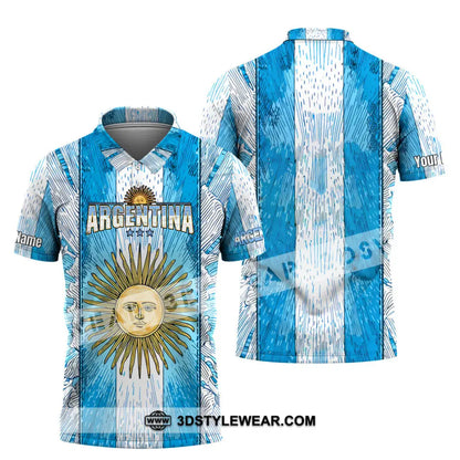 Unisex Shirt - Custom Argentina World Cup 2026 3D Shirt Polo Shirt / S T-shirt