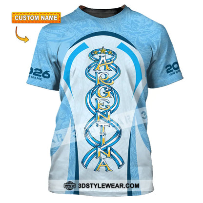 Unisex Shirt - Custom Argentina World Cup 2026 3D Shirt T-shirt