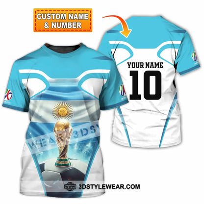 Unisex Shirt - Custom Argentina World Cup 2026 3D Shirt T-shirt