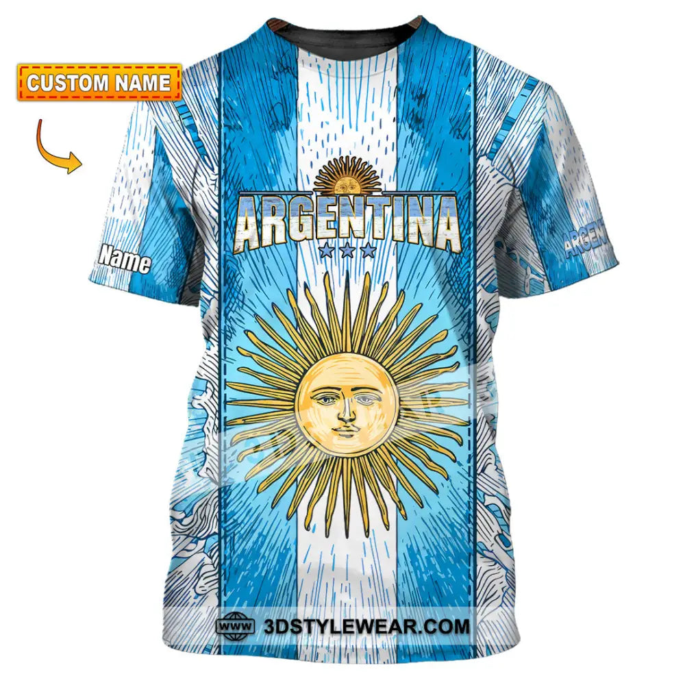 Unisex Shirt - Custom Argentina World Cup 2026 3D Shirt T-shirt