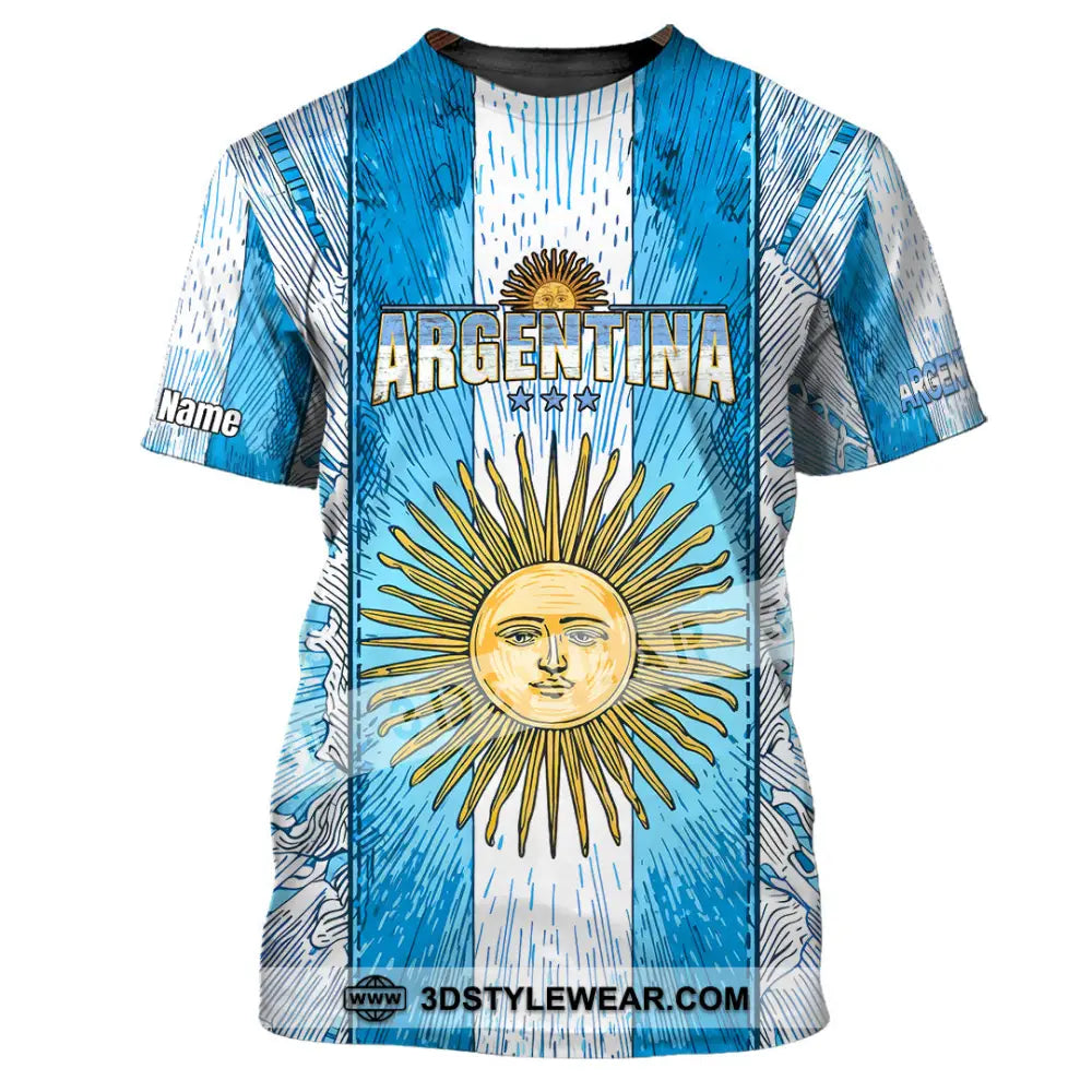 Unisex Shirt - Custom Argentina World Cup 2026 3D Shirt T-Shirt / S T-shirt