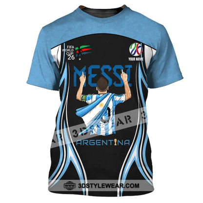 Unisex Shirt - Custom Argentina World Cup 2026 3D Shirt T-Shirt / S T-shirt