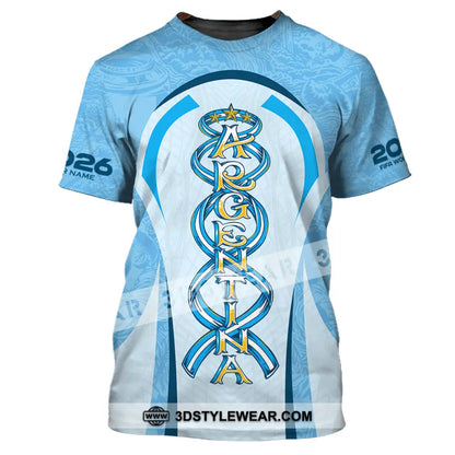 Unisex Shirt - Custom Argentina World Cup 2026 3D Shirt T-Shirt / S T-shirt