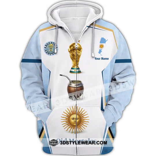 Unisex Shirt - Custom Argentina World Cup 2026 3D Shirt style option 3