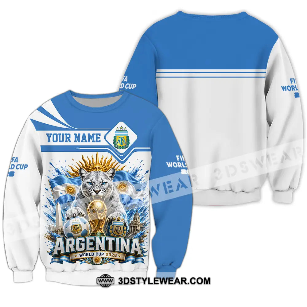 Unisex Shirt - Custom Argentina World Cup 2026 Shirt - Long Sleeve / S - T-shirt