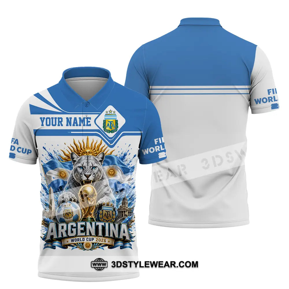 Unisex Shirt - Custom Argentina World Cup 2026 Shirt - Polo Shirt / S - T-shirt