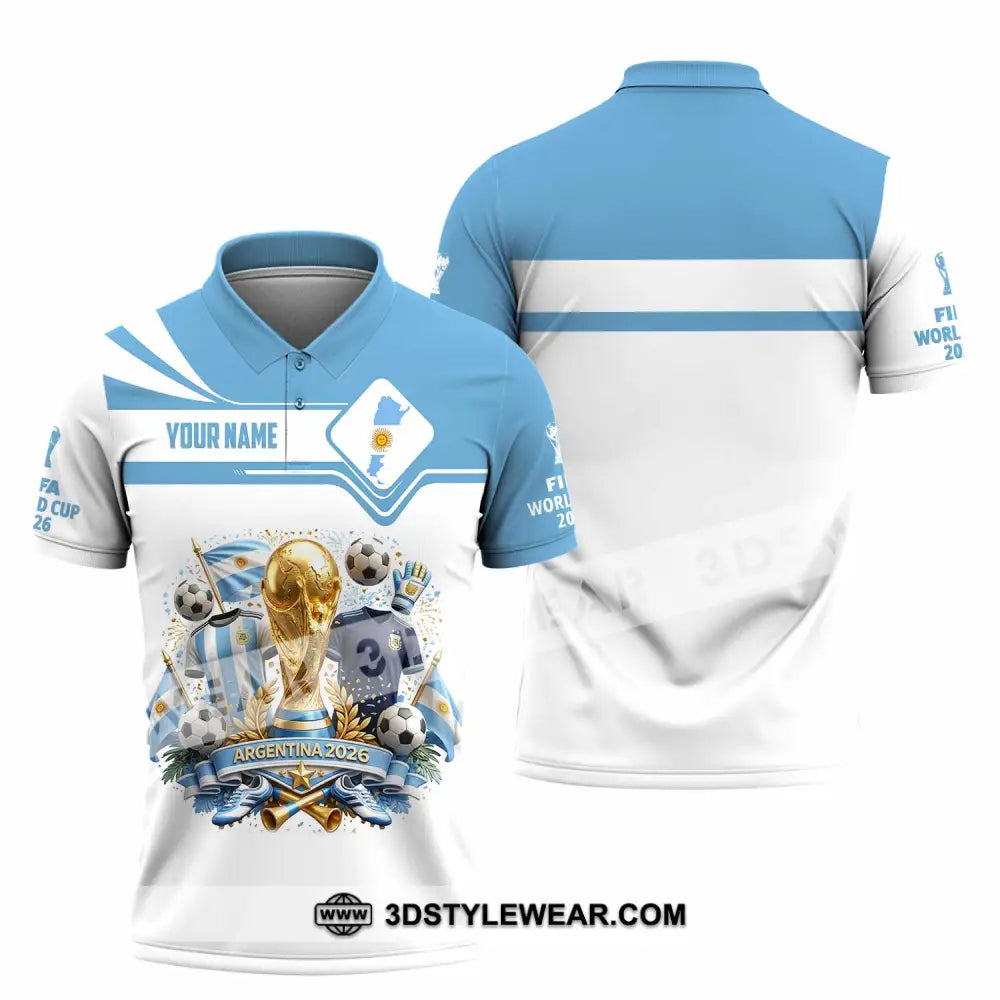Unisex Shirt - Custom Argentina World Cup 2026 Shirt - Polo Shirt / S - T-shirt