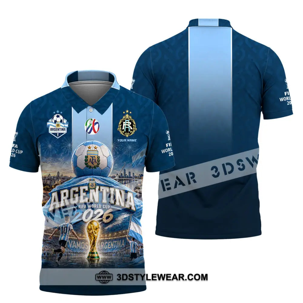 Unisex Shirt - Custom Argentina World Cup 2026 Shirt - Polo Shirt / S - T-shirt
